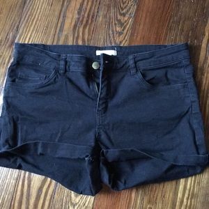 Black Jean h&m short shorts size 8